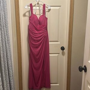 AZAZIE FUSCIA bridesmaids dress. Size A12 which would be comparable to a Large.